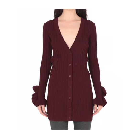 C/MEO COLLECTIVE Women's Deep Purple Knit Sweater Dress / Tunic Sz Large 10 / 12 - Picture 1 of 14